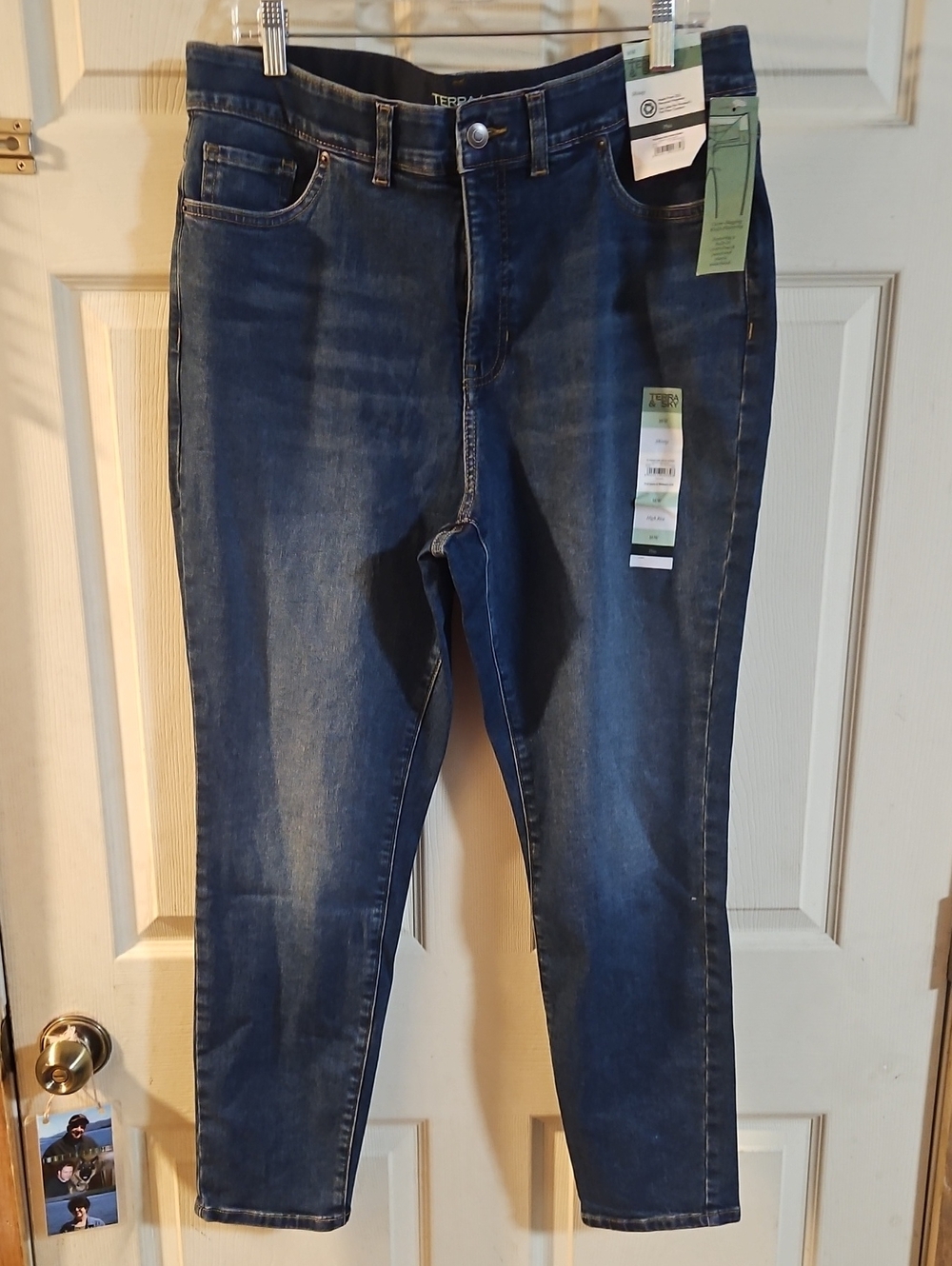 Terra & Sky Women's Plus Signature High Rise Skinny Jeans: New With Tags: 16W